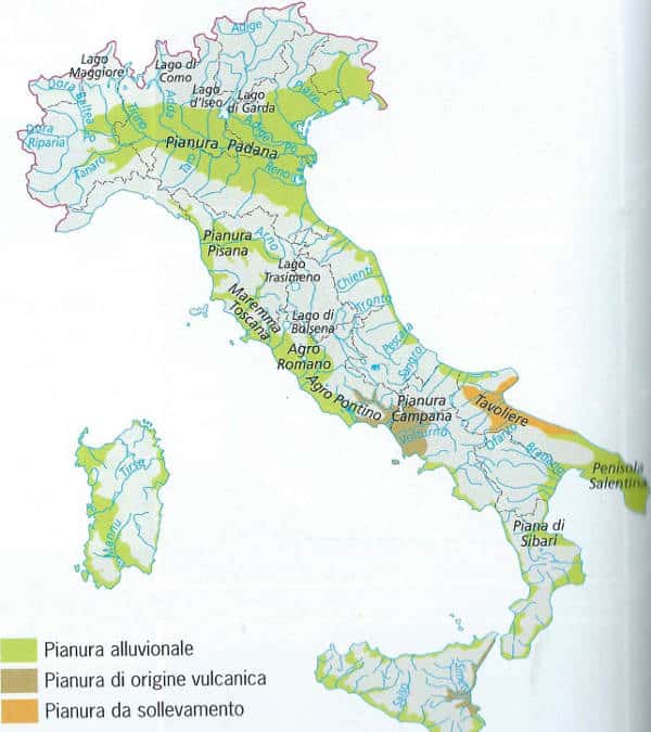 Origini delle pianure in Italia
