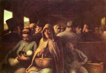 Il vagone di terza classe di Honoré Daumier