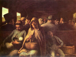 Il vagone di terza classe di Honoré Daumier