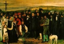 Funerale a Ornans analisi e personaggi