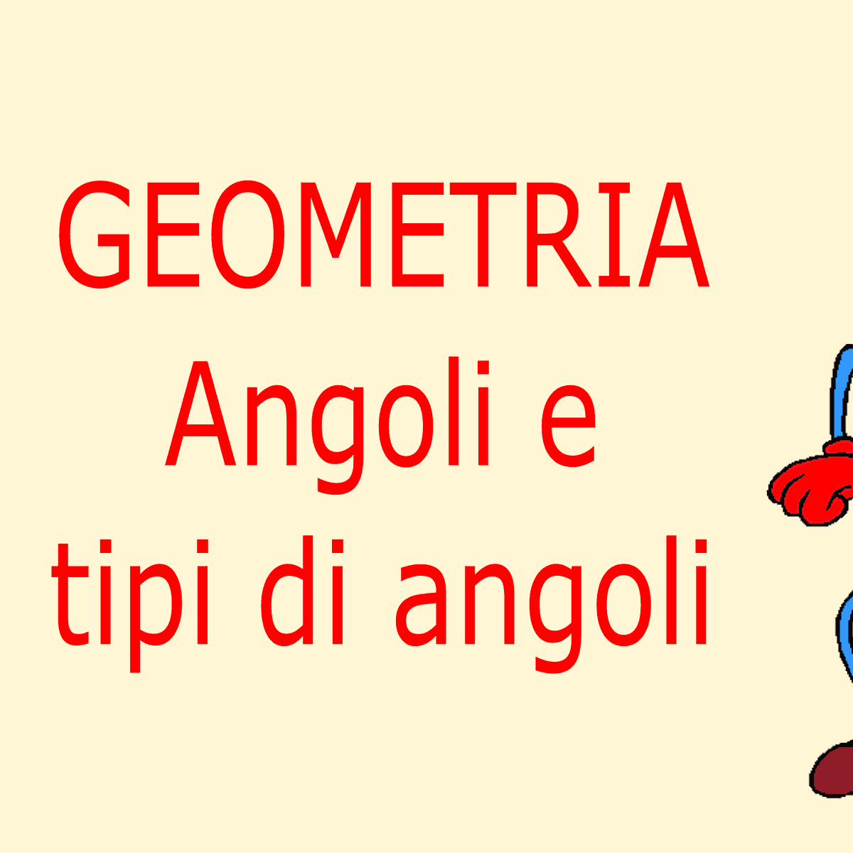 geometria angoli e tipi di angoli