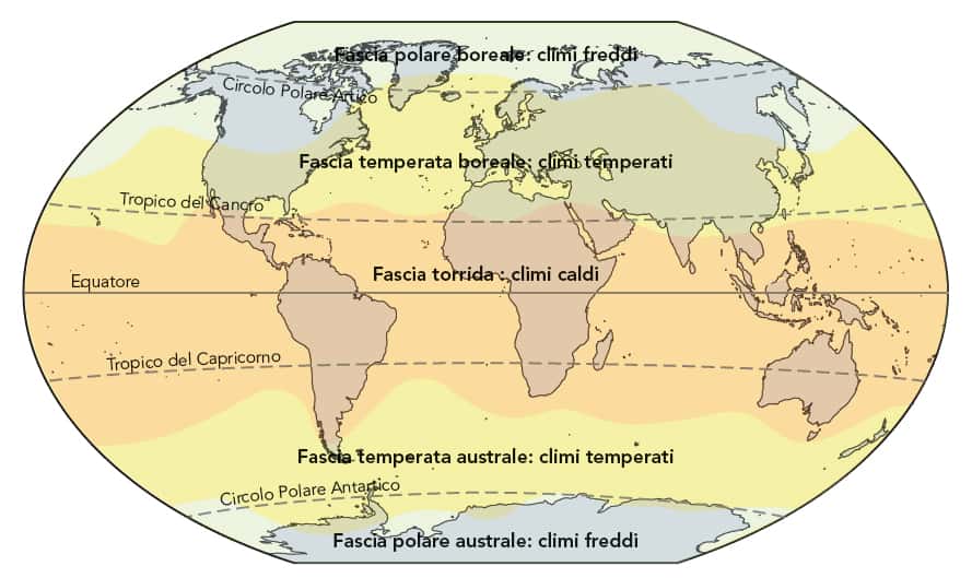 clima nel mondo quali sono e dove si trovano