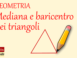 mediana di un triangolo e bericentro