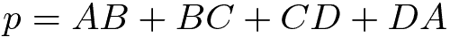 formula del perimetro del poligono
