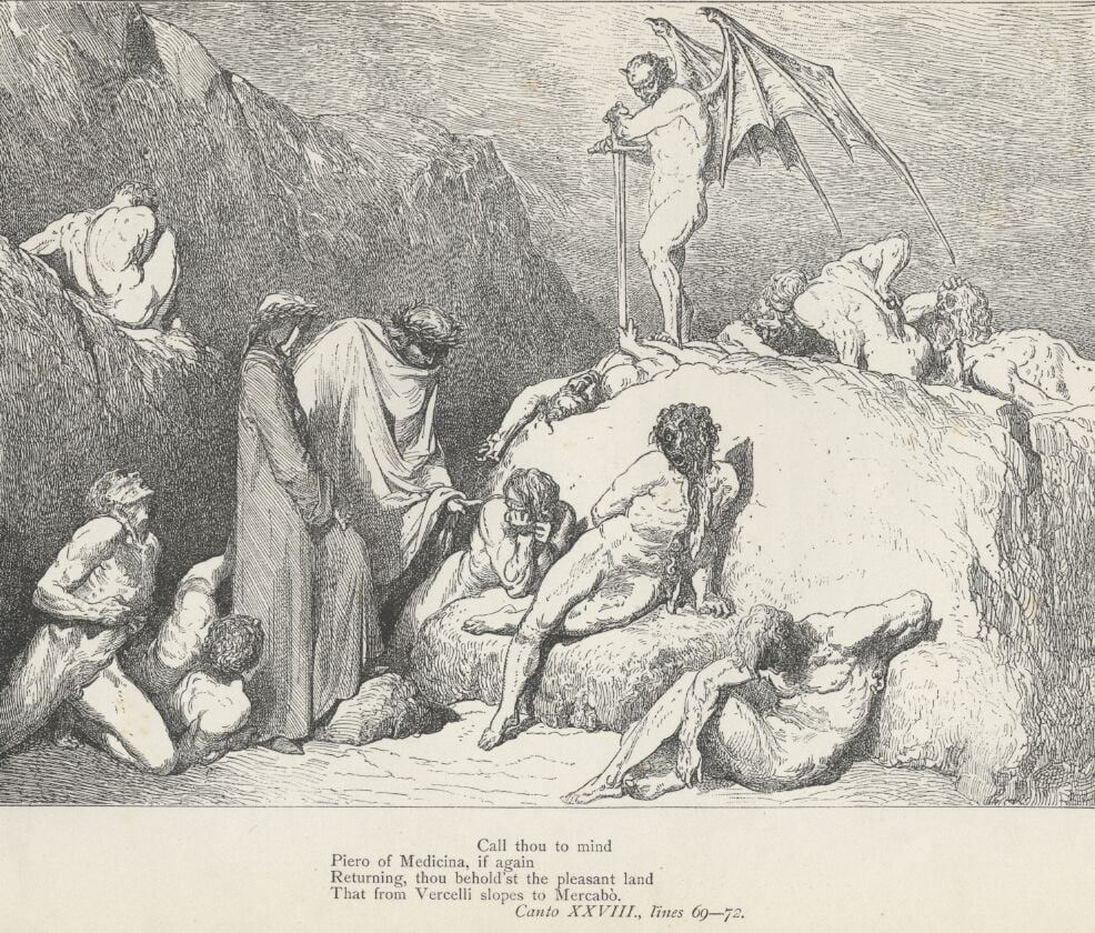Canto 28 Inferno di Dante