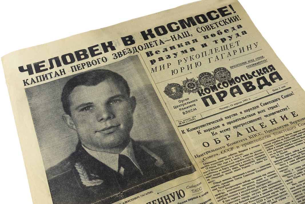 Jurij Gagarin primo uomo nello spazio