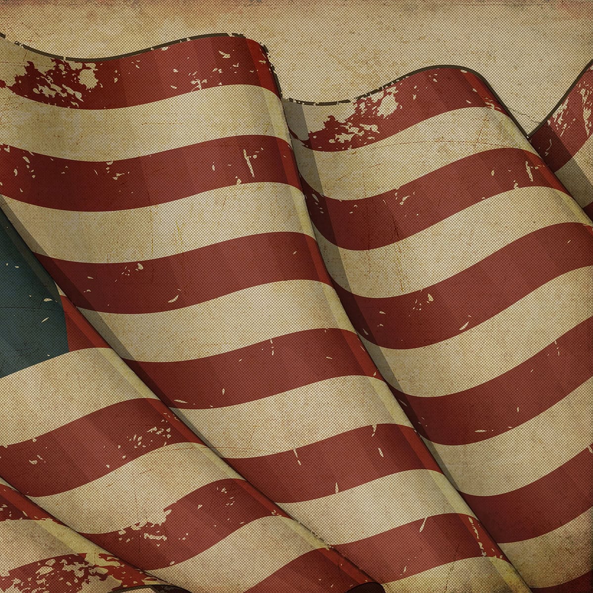 Festa dell'indipendenza americana con bandiere | Vettore Gratis