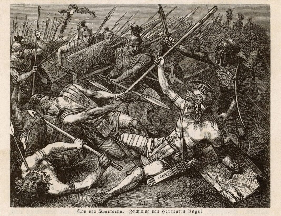La guerra servile guidata da Spartaco