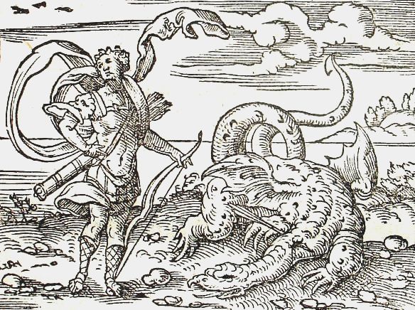 Il serpente Pitone - mitologia greca