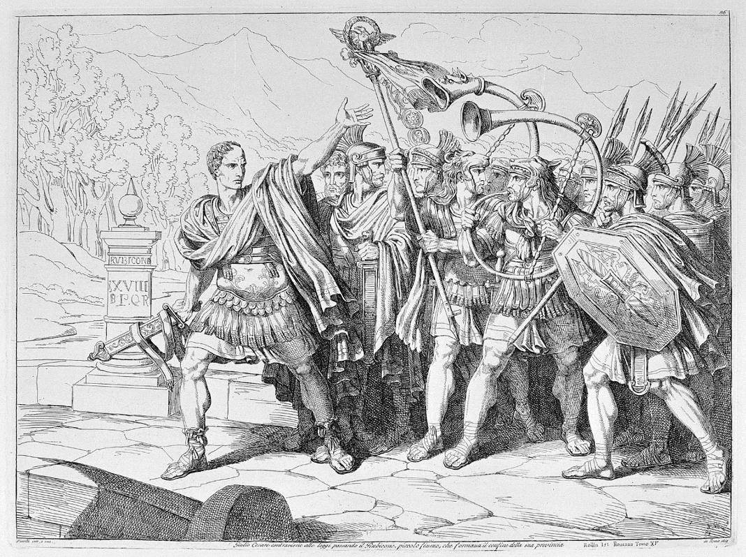 Cesare attraversa il Rubicone