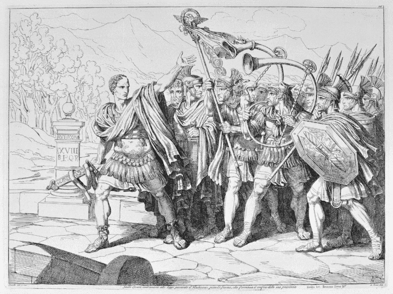 Cesare attraversa il Rubicone