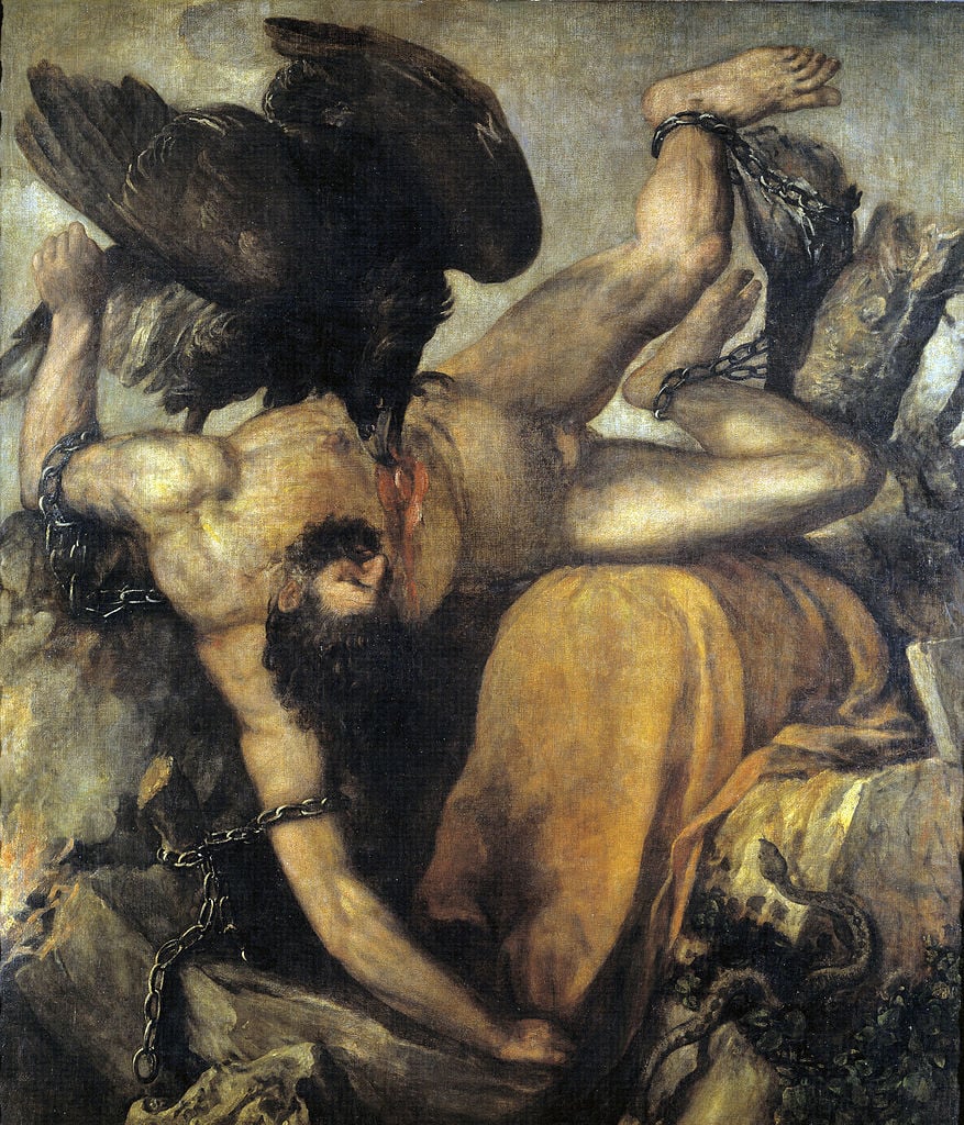 Il gigante Tizio - mitologia