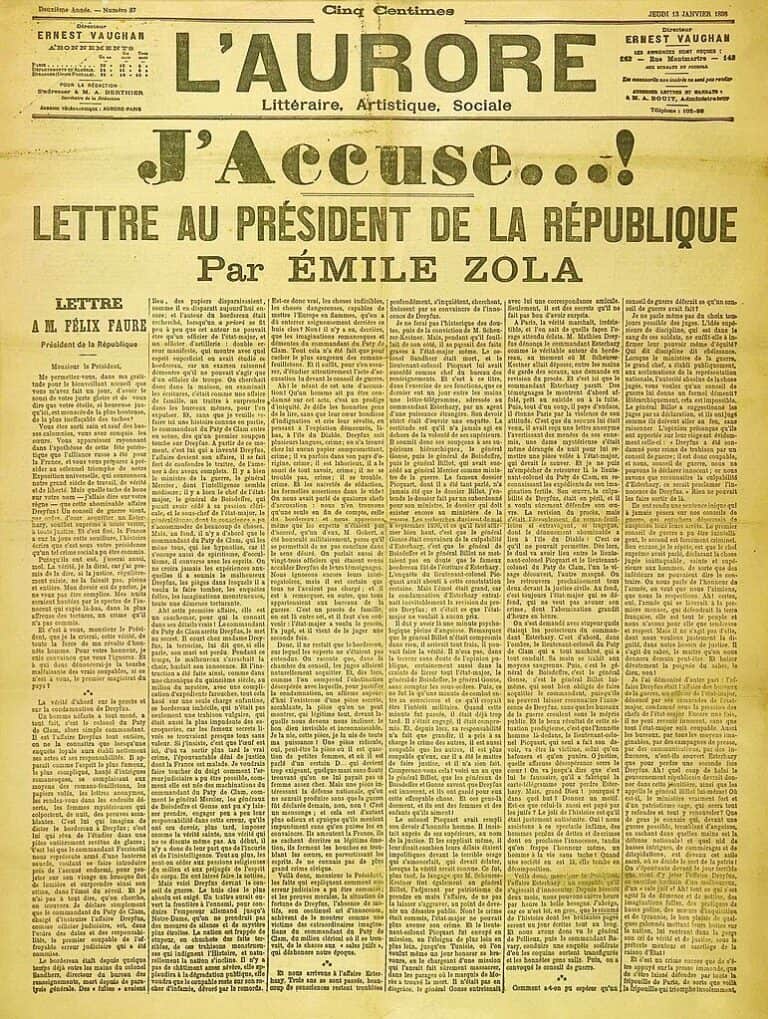 J'accuse di Zola