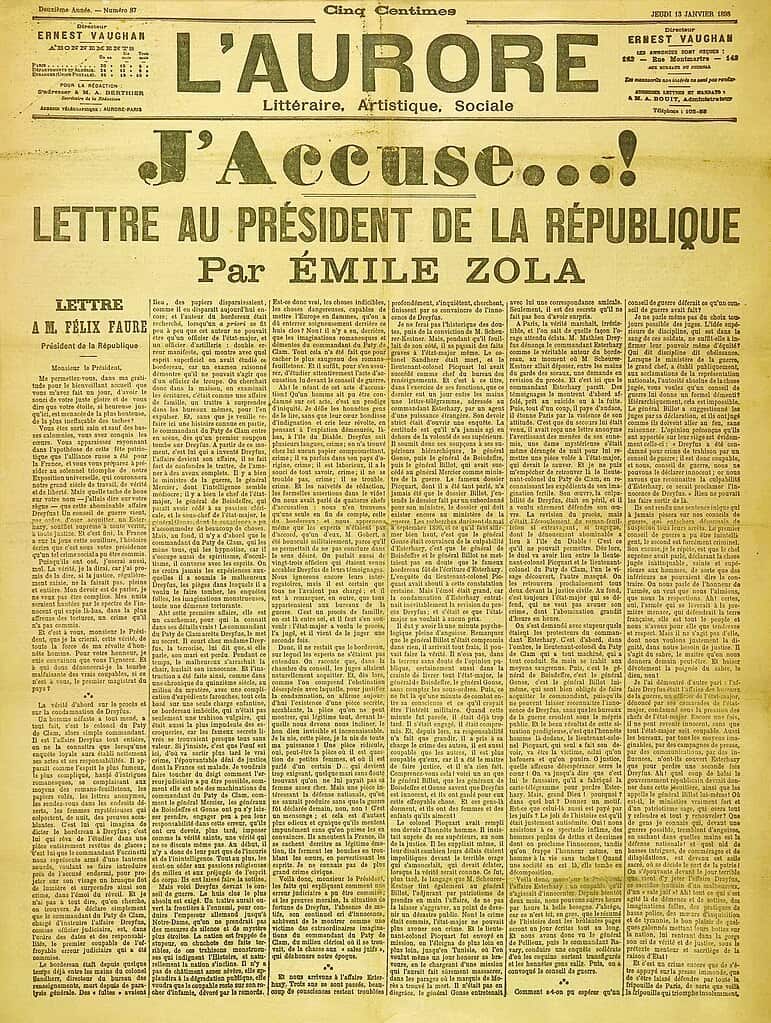 J'accuse di Zola